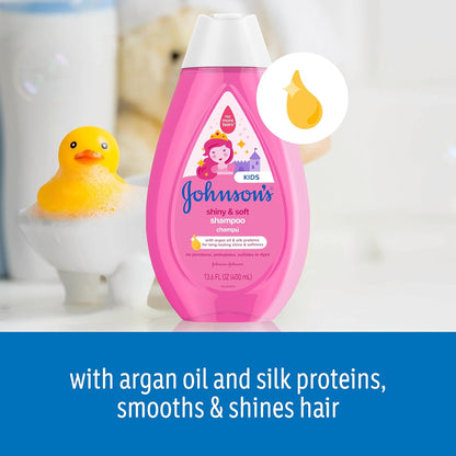 Gentle Tear-Free Kids' Shampoo - Argan Oil &amp; Silk Proteins, 13.6 Fl Oz