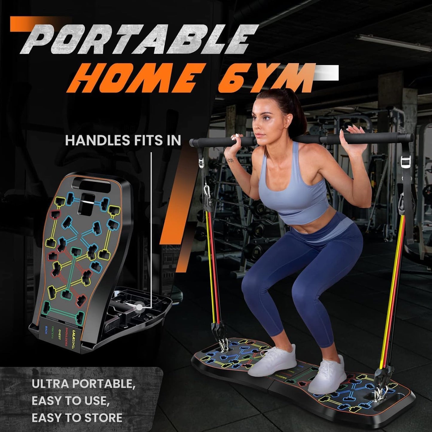 Portable Home Gym System: Full Body Workout Kit