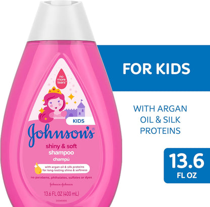 Gentle Tear-Free Kids' Shampoo - Argan Oil &amp; Silk Proteins, 13.6 Fl Oz