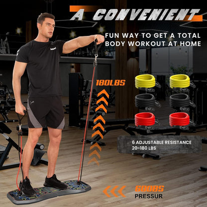 Portable Home Gym System: Full Body Workout Kit