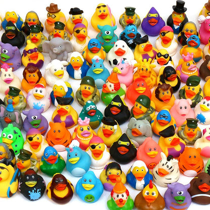 XY-WQ 100 Pack Rubber Ducks - Assorted Designs