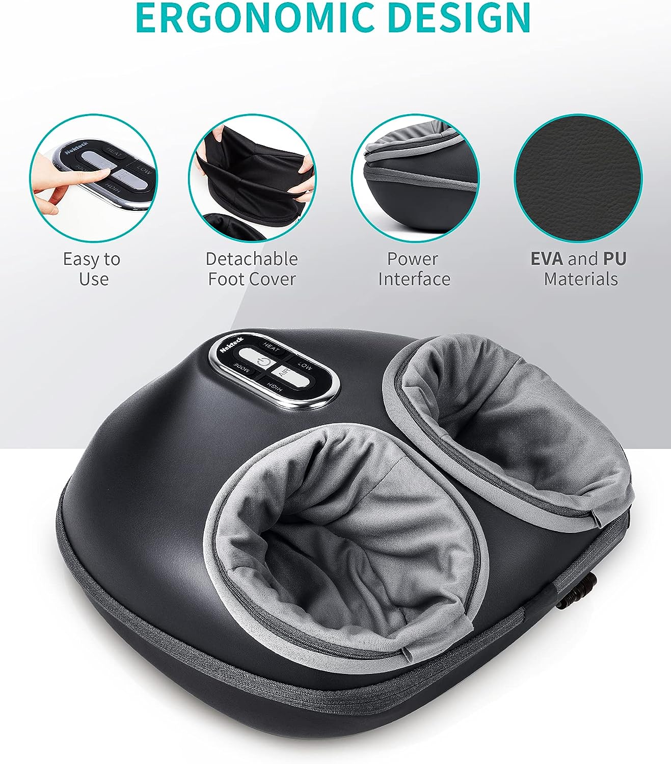 Nekteck Shiatsu Foot Massager with Heat