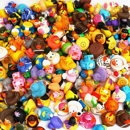 XY-WQ 100 Pack Rubber Ducks - Assorted Designs