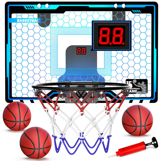 LED Mini Basketball Hoop Set for Kids