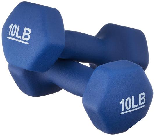 Basics Neoprene Coated Hex Dumbbell - Tone &amp; Strengthen🏋️‍♂️