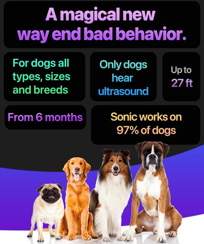 Ultrasonic Dog Bark Deterrent | Stop Bad Behavior Instantly