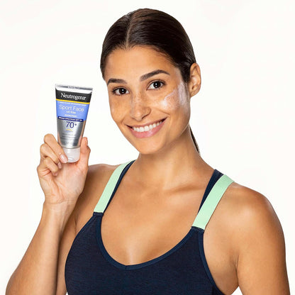 Neutrogena Sport Face Sunscreen SPF 70+ - Oil-Free, Sweat &amp; Water Resistant