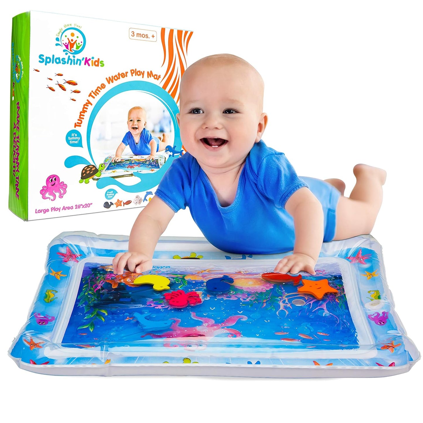 Splashin'Kids Premium Inflatable Tummy Time Water Mat