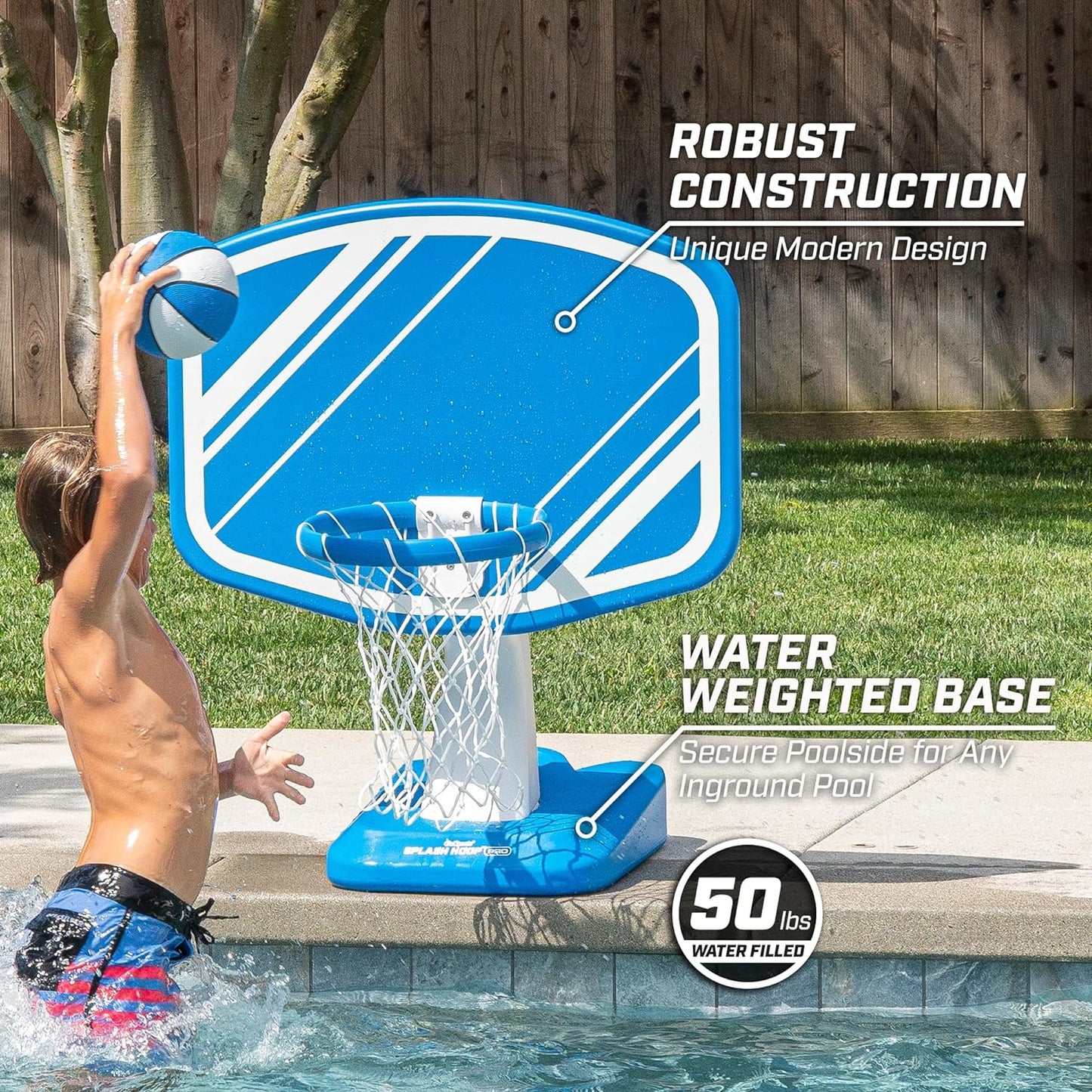 GoSports Splash Hoop - Poolside Basketball Game with Balls and Pump🏀💦