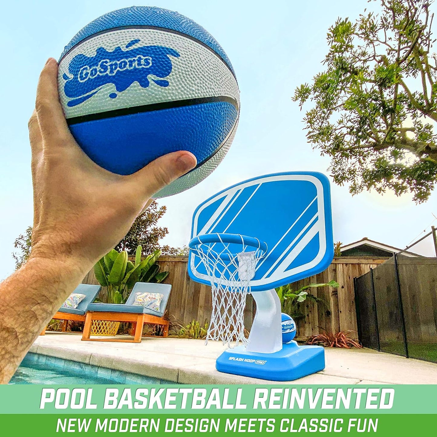 GoSports Splash Hoop - Poolside Basketball Game with Balls and Pump🏀💦